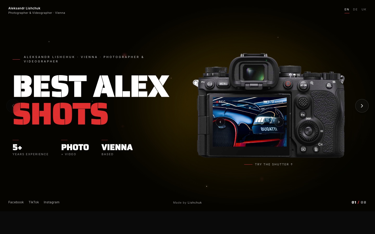Best Alex Shots — Foto-Marke aus Wien, heute live gestellt: Sony A9 III hero, Statistiken 5+ Jahre / 78 Projekte / Vienna