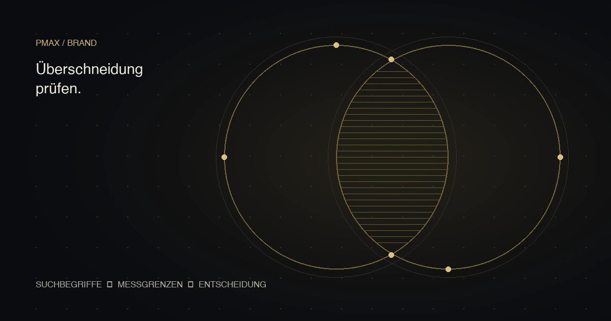 Two overlapping circles representing PMax and brand demand